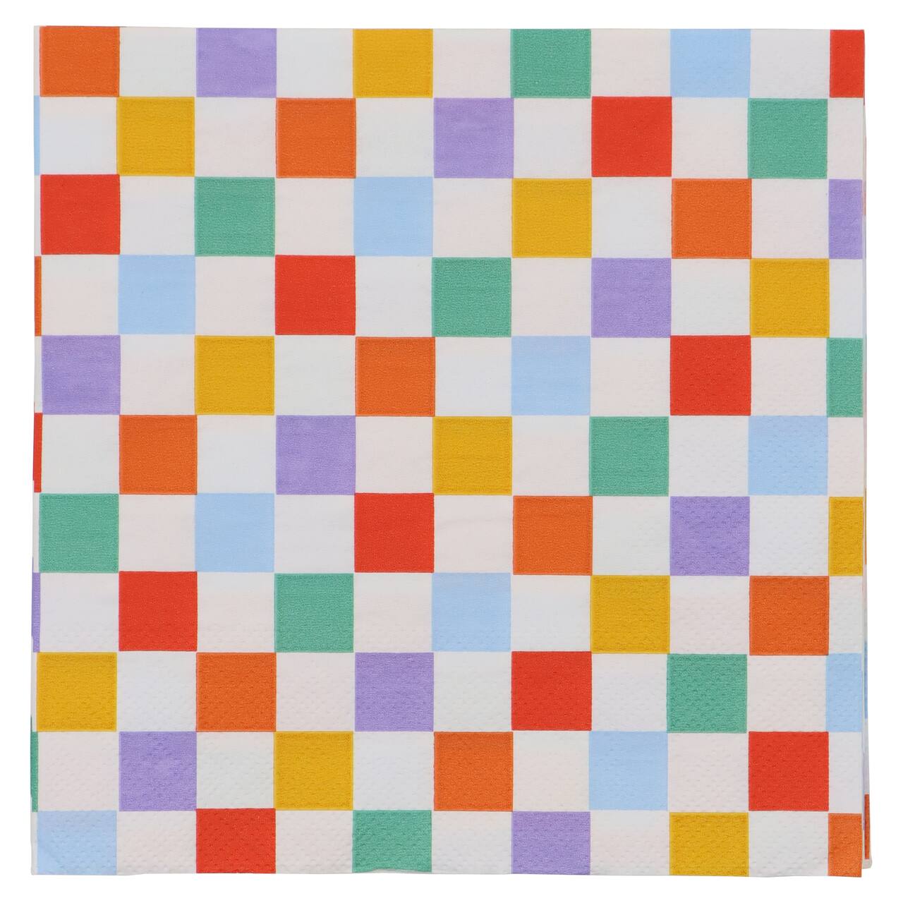 12 Packs: 20 ct. (240 total) Multicolor Check Lunch Napkins by Celebrate It™